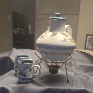 Elegant Tea Set with Stand
